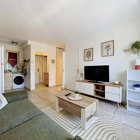 Sable Dor- 4 Couchages -1 Chambre-piscine-parking Lejlighed Golfe-Juan